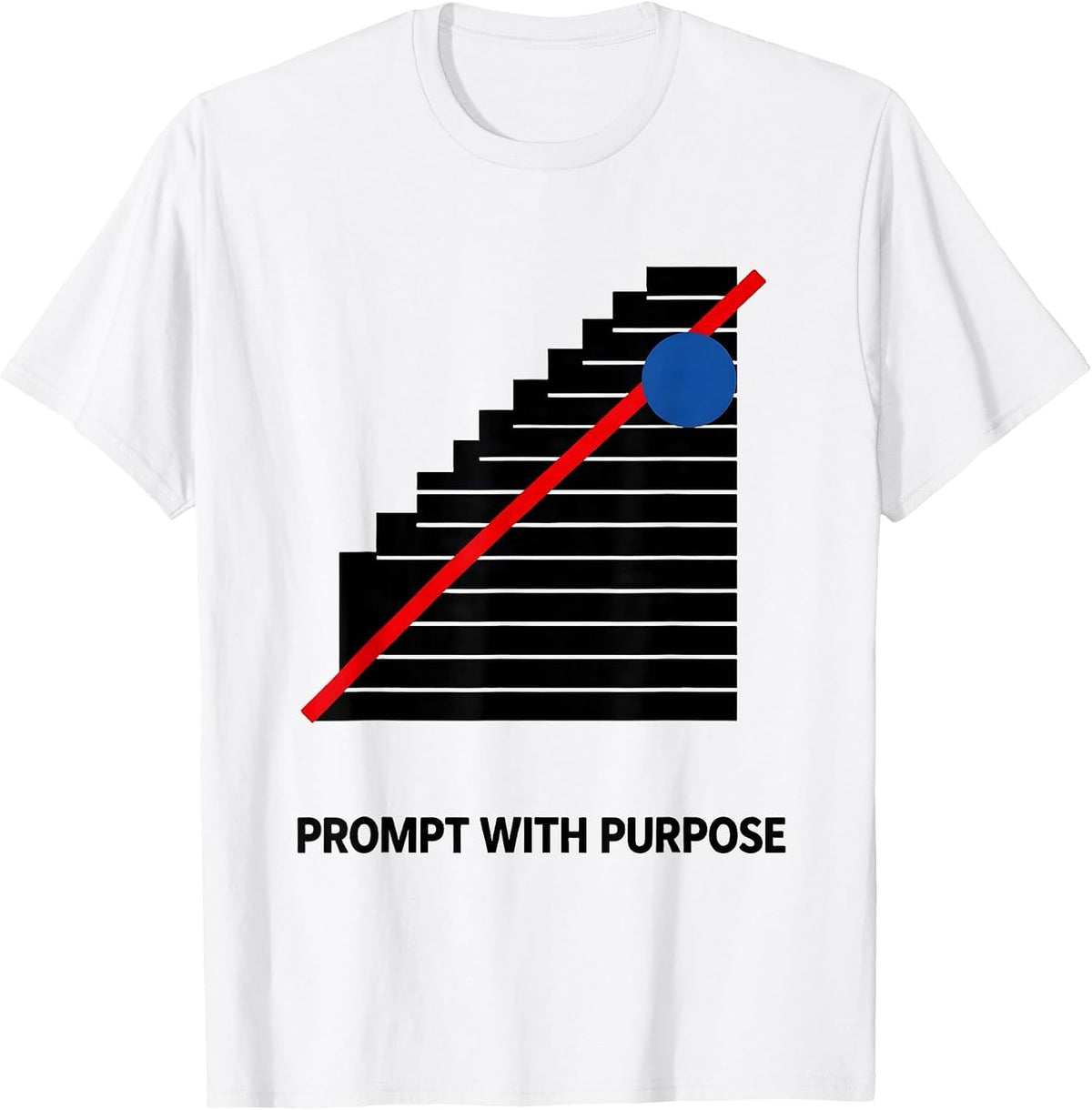 Men's Prompt With Purpose Bauhaus Modernist ABA Behavior Analyst T-Shirt - White