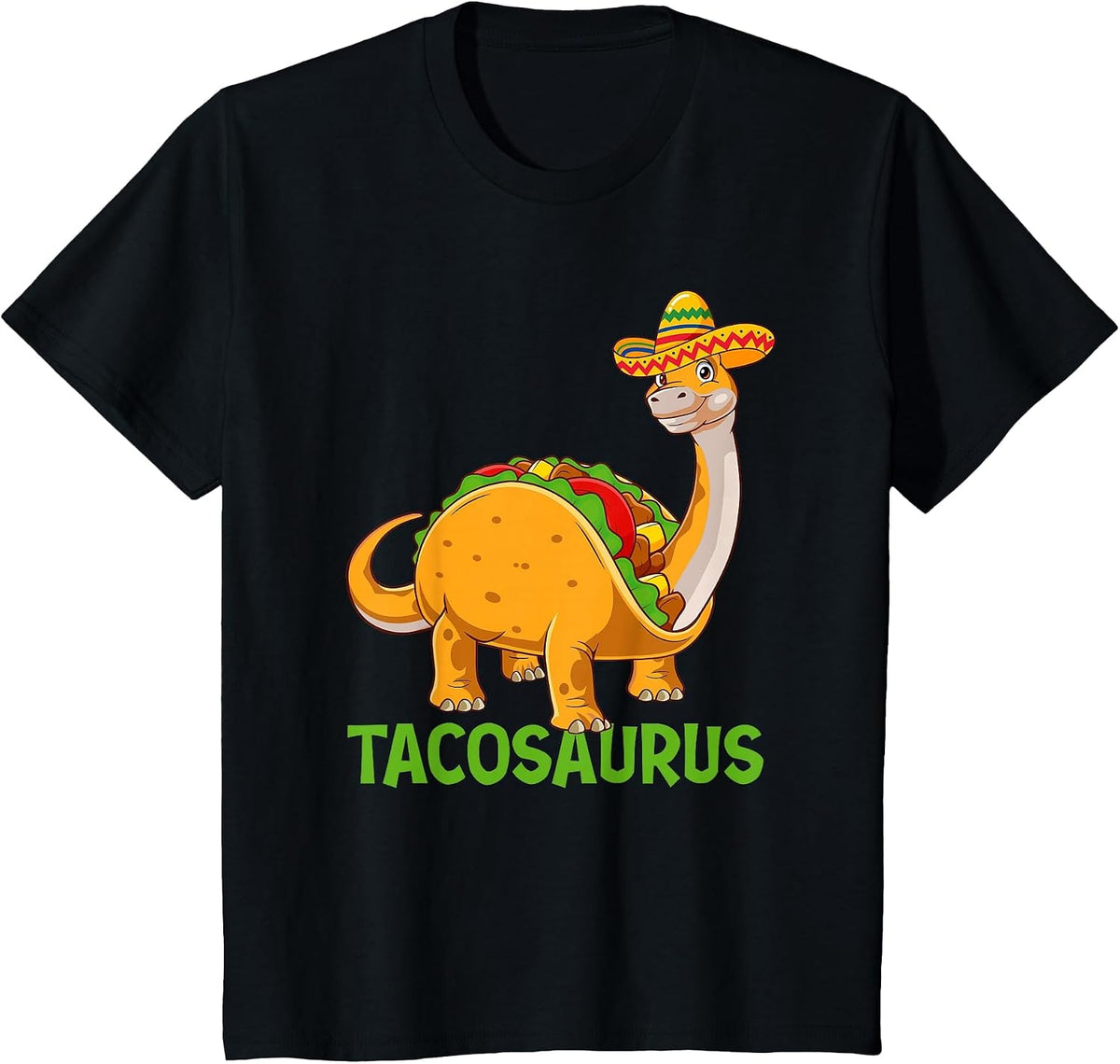 Tacosaurus - Taco Lover Mexican Food Taco Tuesday T-Shirt - Black
