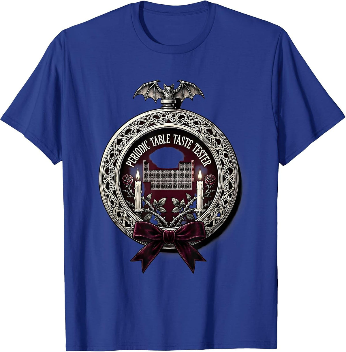Can I Lick It Periodic Table Taste Tester T-Shirt - Royal Blue