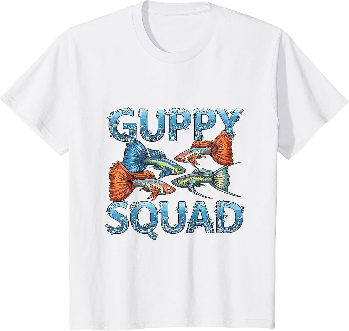 Guppy Squad Tropical Fish Guppies Lover T-Shirt - White