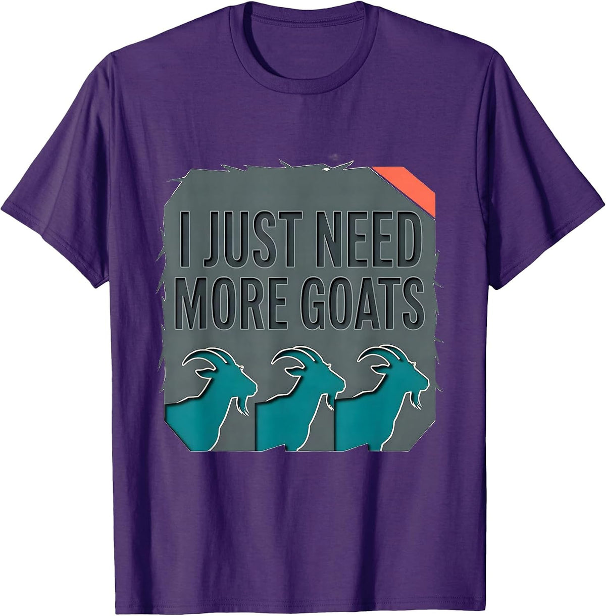 I Just Need More Goats Funny Goat Farmer Animal Lover Gift T-Shirt - Purple