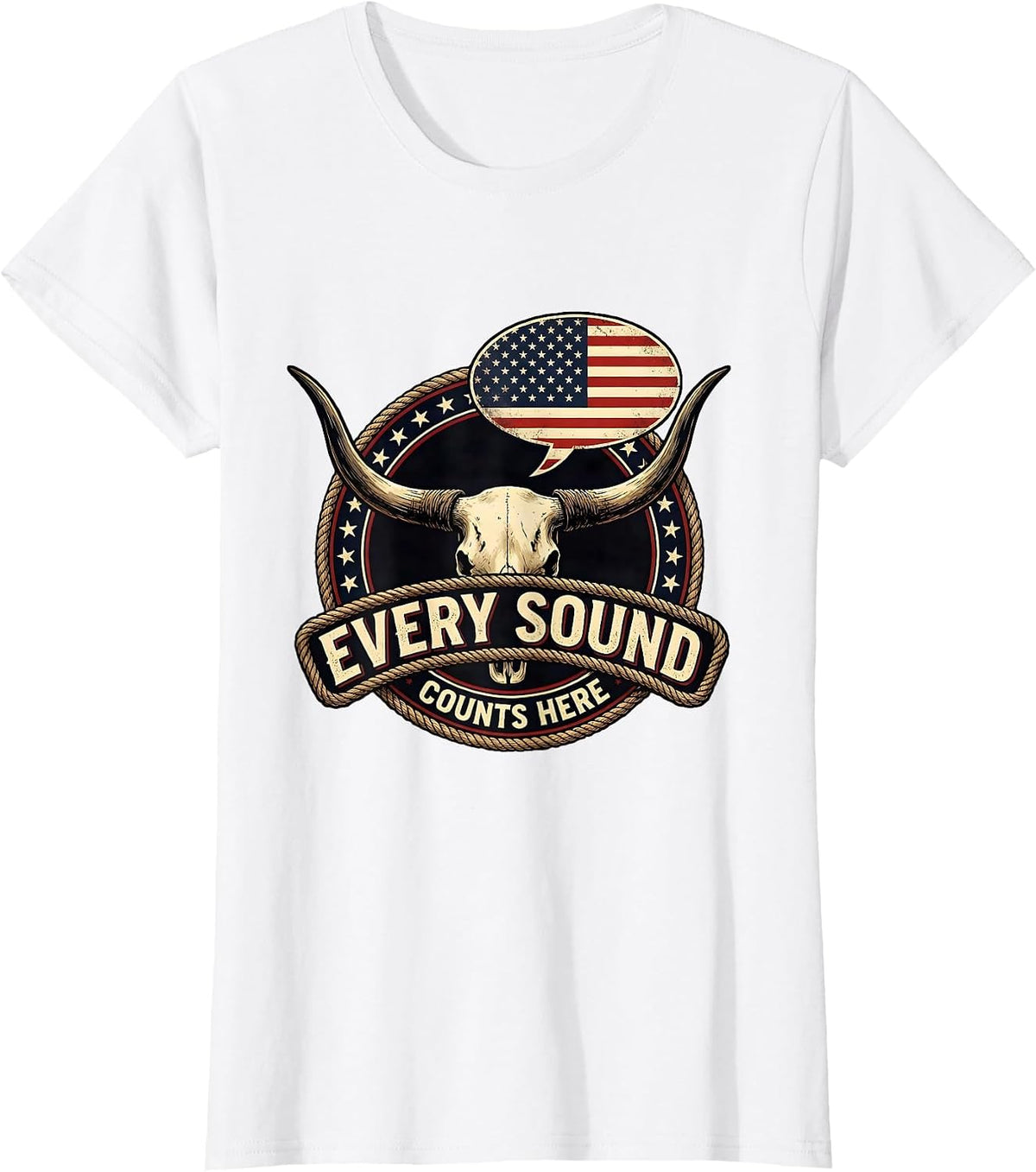 Every Sound Counts Here Speech Therapy Design T-Shirt - White