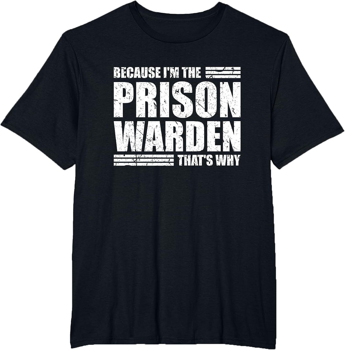 Prison Warden Costume Jail Corrections Officer Halloween T-Shirt - Black