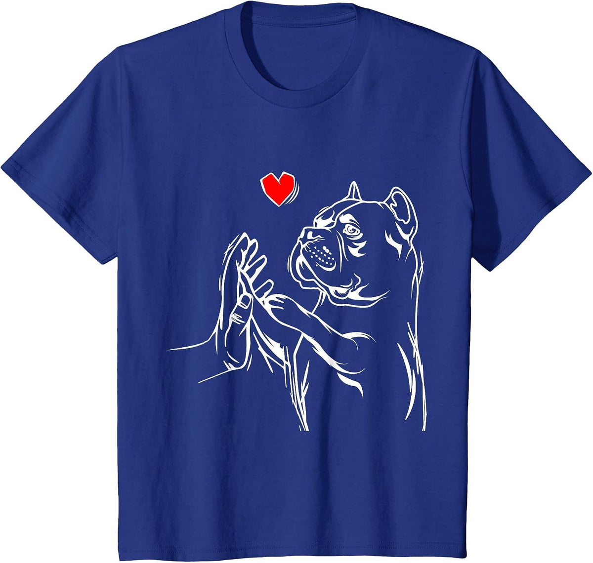 American Bully Love Cute Pitbull Dog Mom Funny Girls T-Shirt - Royal Blue
