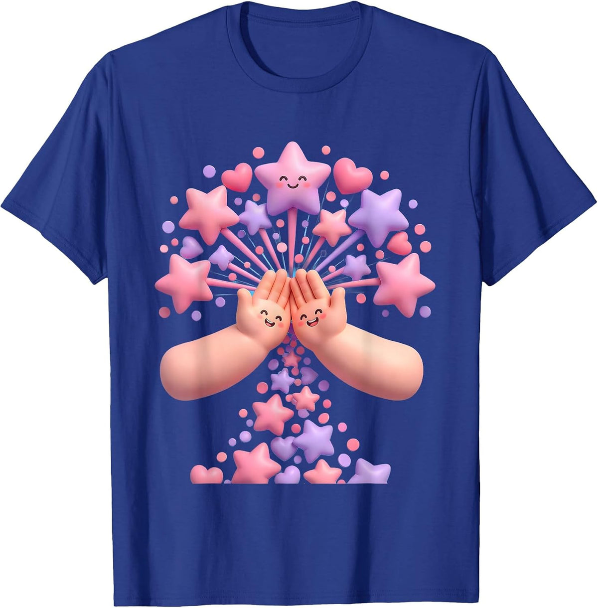 Sped Teacher High Five Celebration Graphic T-Shirt - Royal Blue