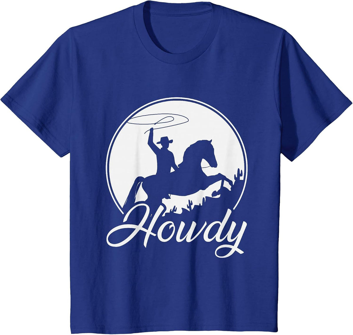 Howdy Cowboy T-Shirt - Royal Blue