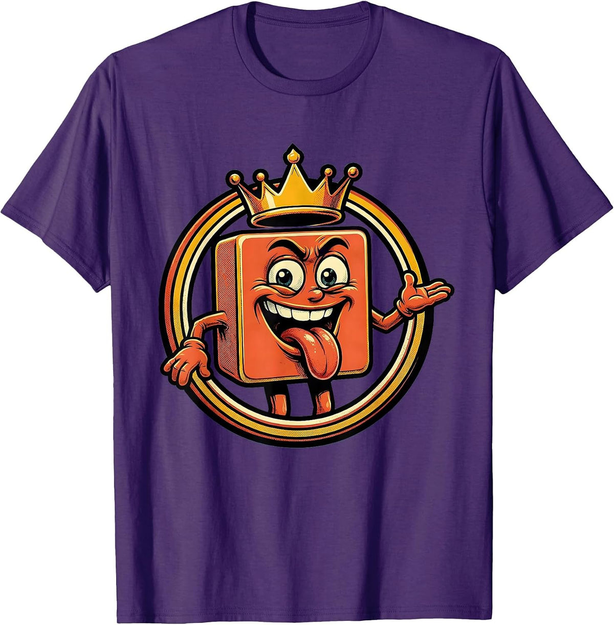 Periodic Table Lick Dare Funny Science Graphic T-Shirt - Purple