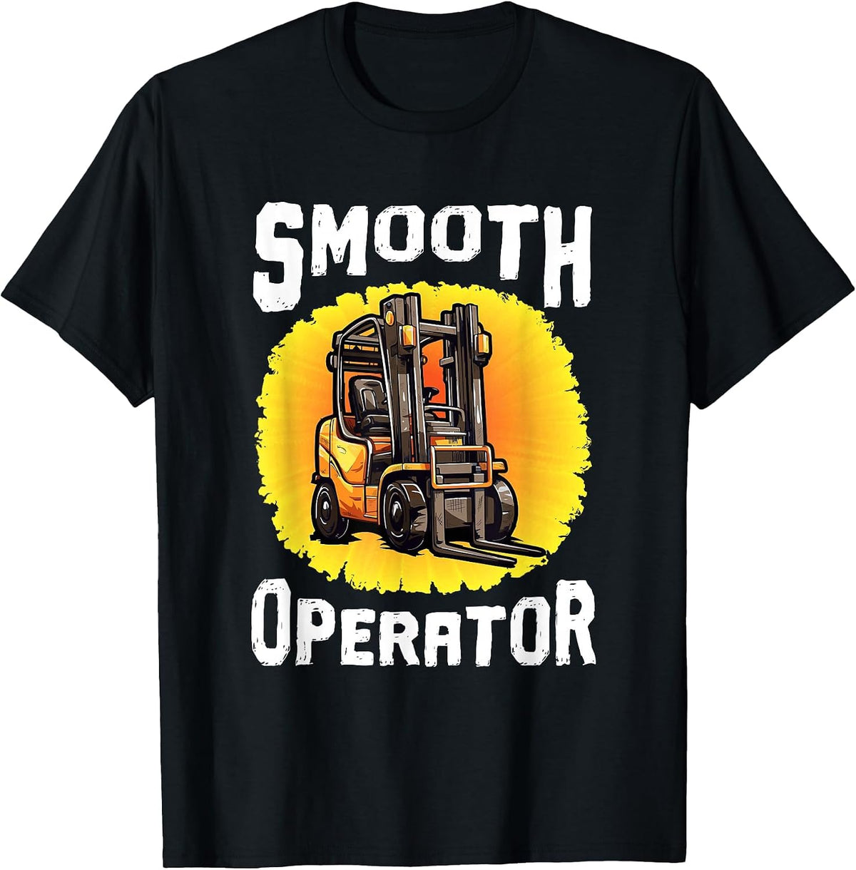 Forklift Certified Smooth Operator Forklift Truck Driver T-Shirt - Black