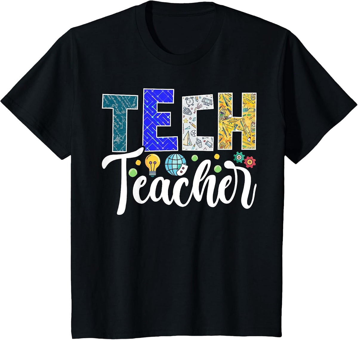 Technology Tech Teacher Computer Science Back to School T-Shirt - Black