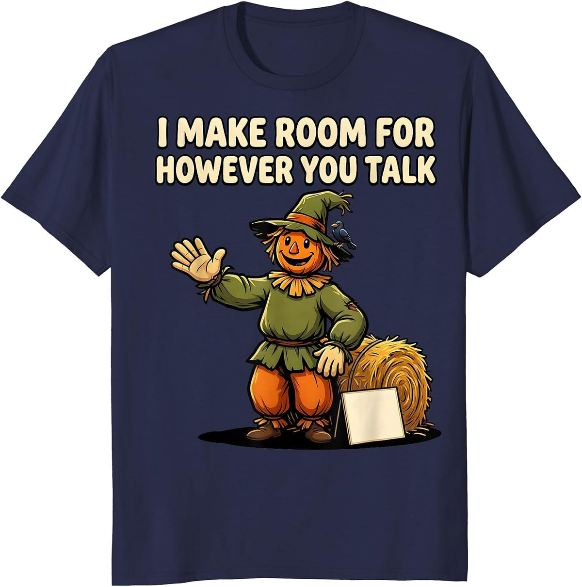 I Make Room For However You Talk Funny Speech Therapy SLP T-Shirt - Navy Blue
