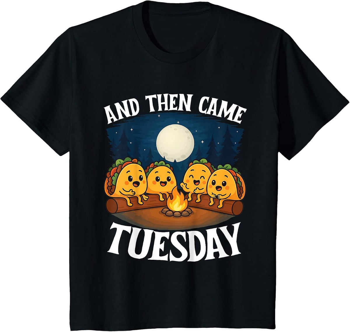 and Then Came Tuesday - Taco Lover Mexican Cinco de Mayo T-Shirt - Black