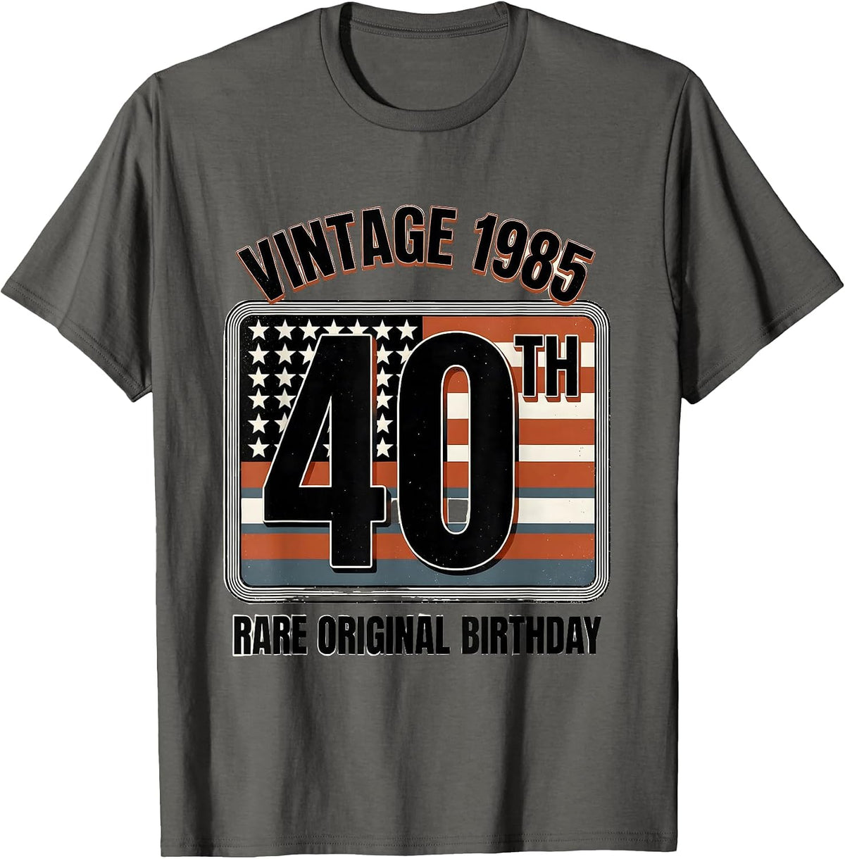 Men's Vintage 1985 Rare Original 40th Birthday Men T-Shirt - Asphalt Grey