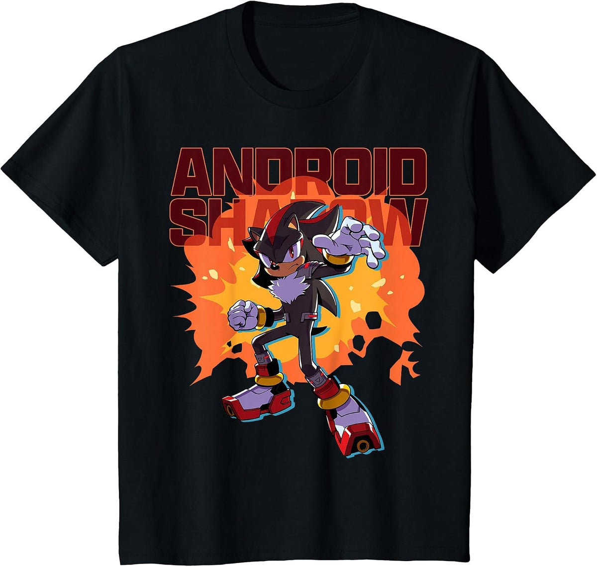 Sonic the Hedgehog: Android Shadow T-Shirt - Black