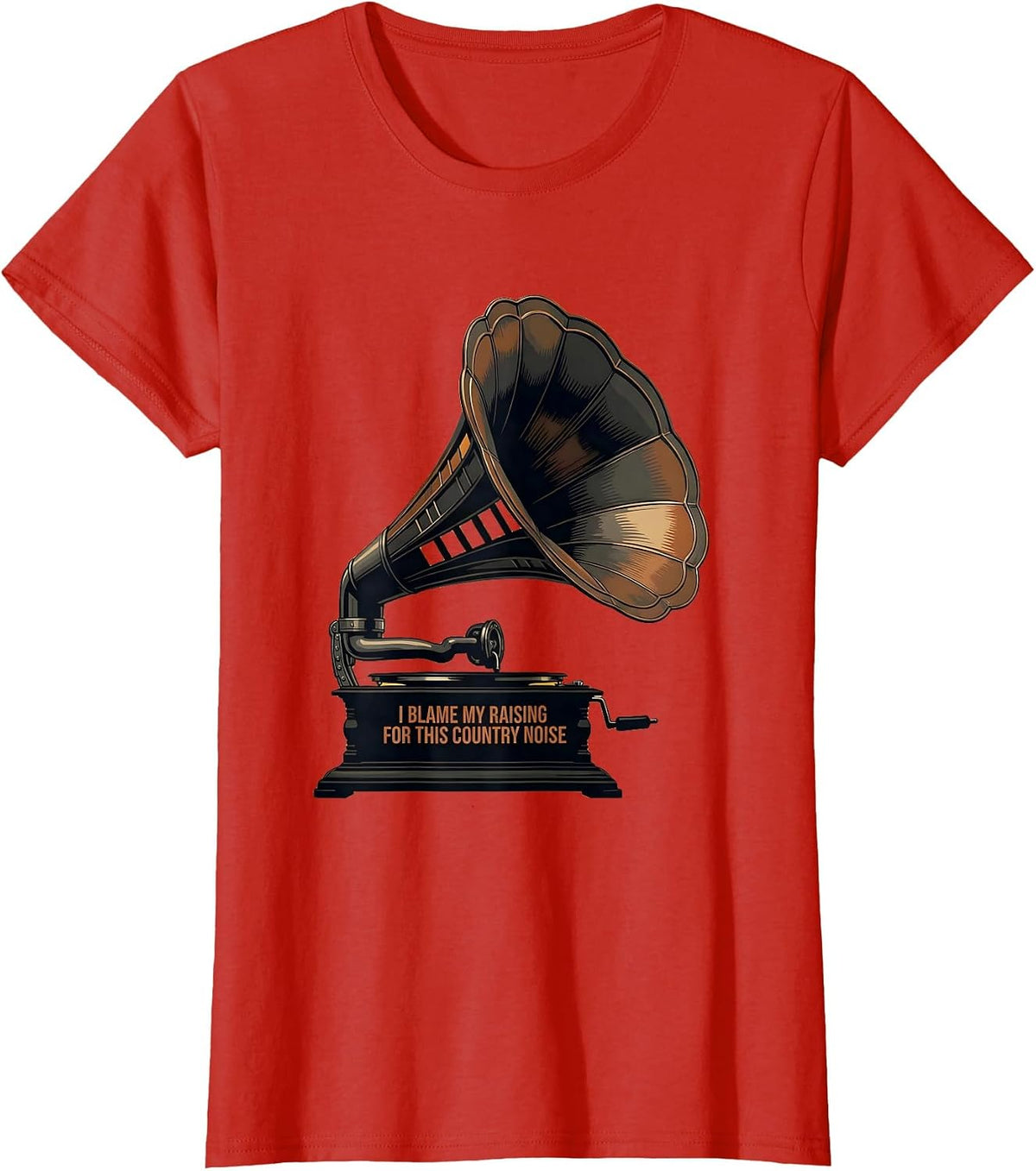 I Blame My Raising For This Country Noise Country Music Fan T-Shirt - Red