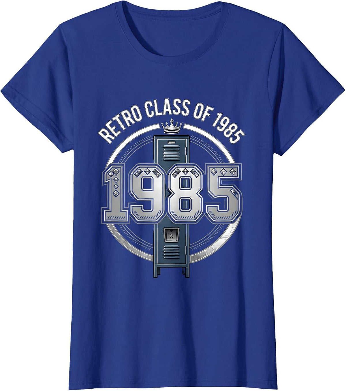 Women's Retro Class Of 1985 Vintage Nostalgia Class Reunion Gift T-Shirt - Royal Blue