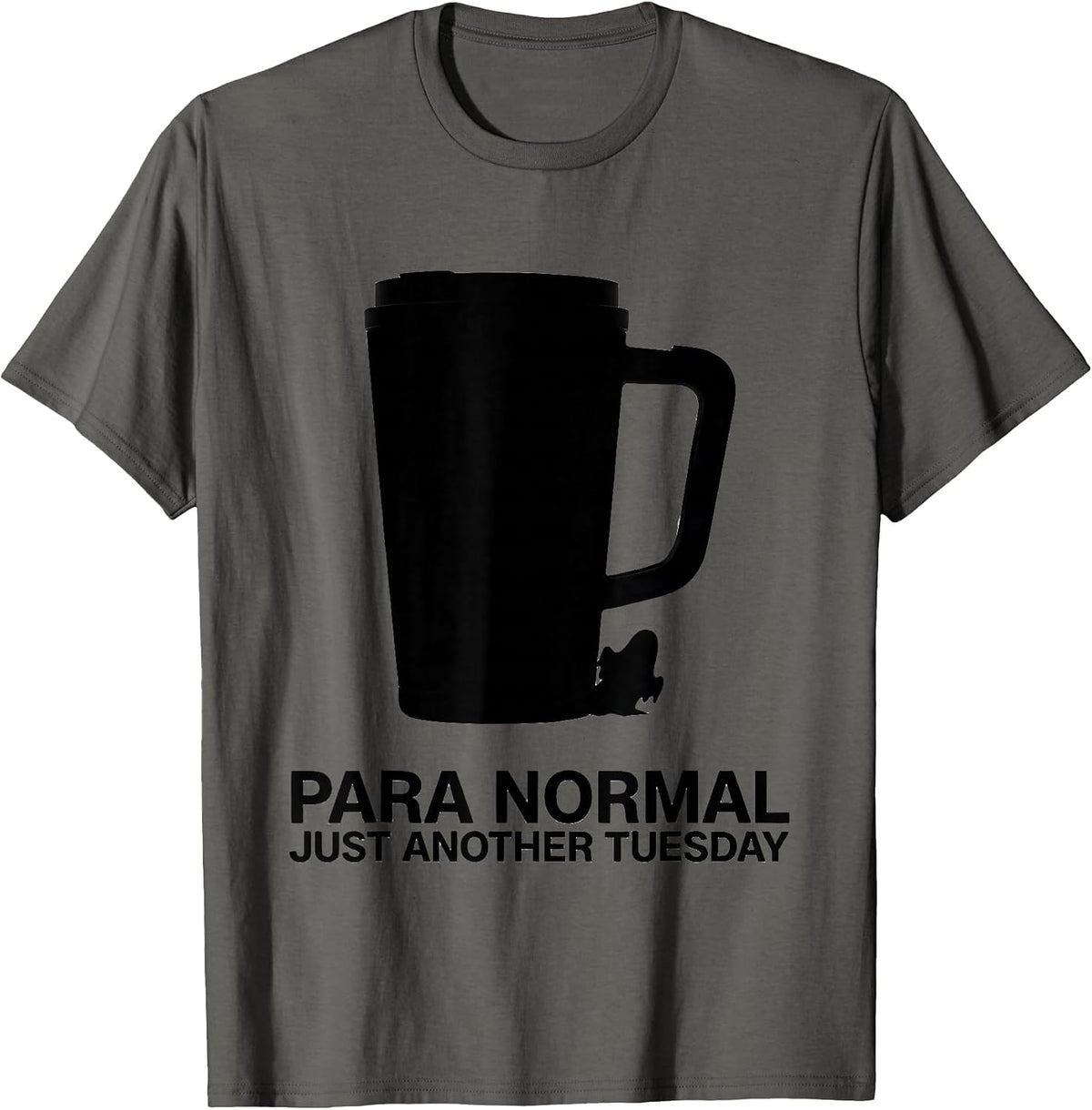Men's Para Normal Just Another Tuesday Ghost Sped Teacher T-Shirt - Asphalt Grey