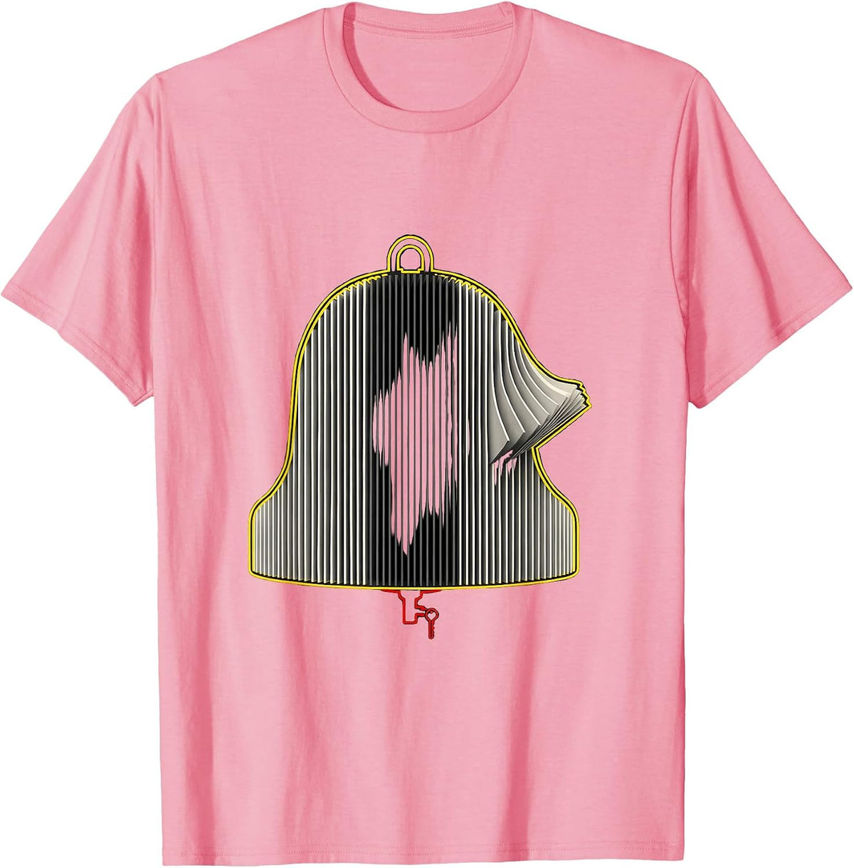 Men's HVAC Filter Ringing Bell Service Maintenance Tech Humor T-Shirt - Pink