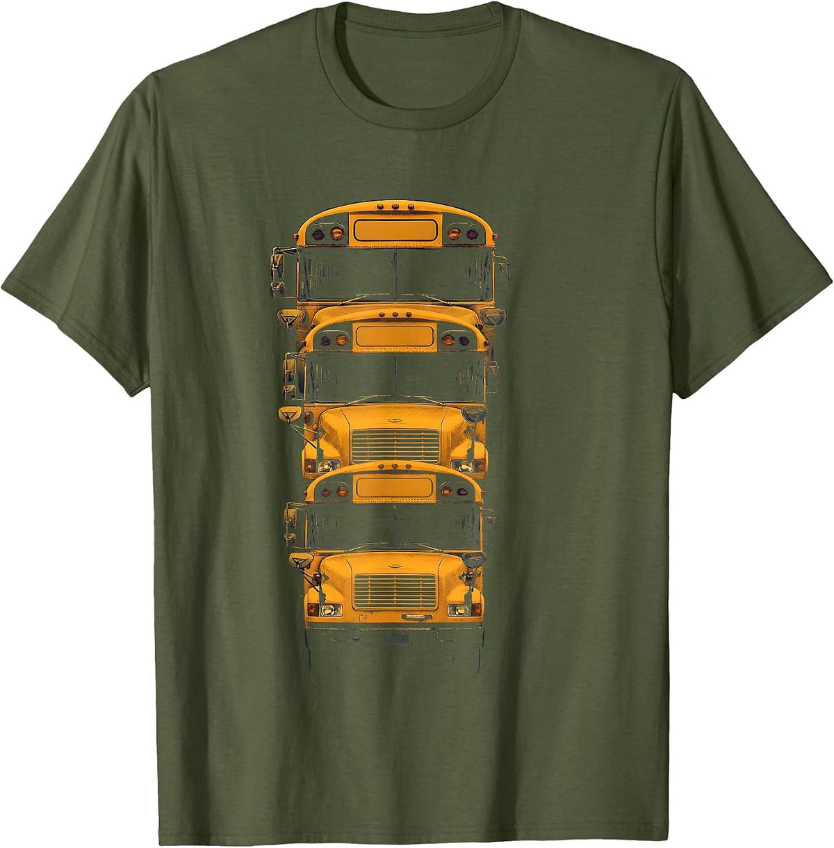 School Bus Driver Appreciation Humor Bus Driver Gift T-Shirt - Olive Green