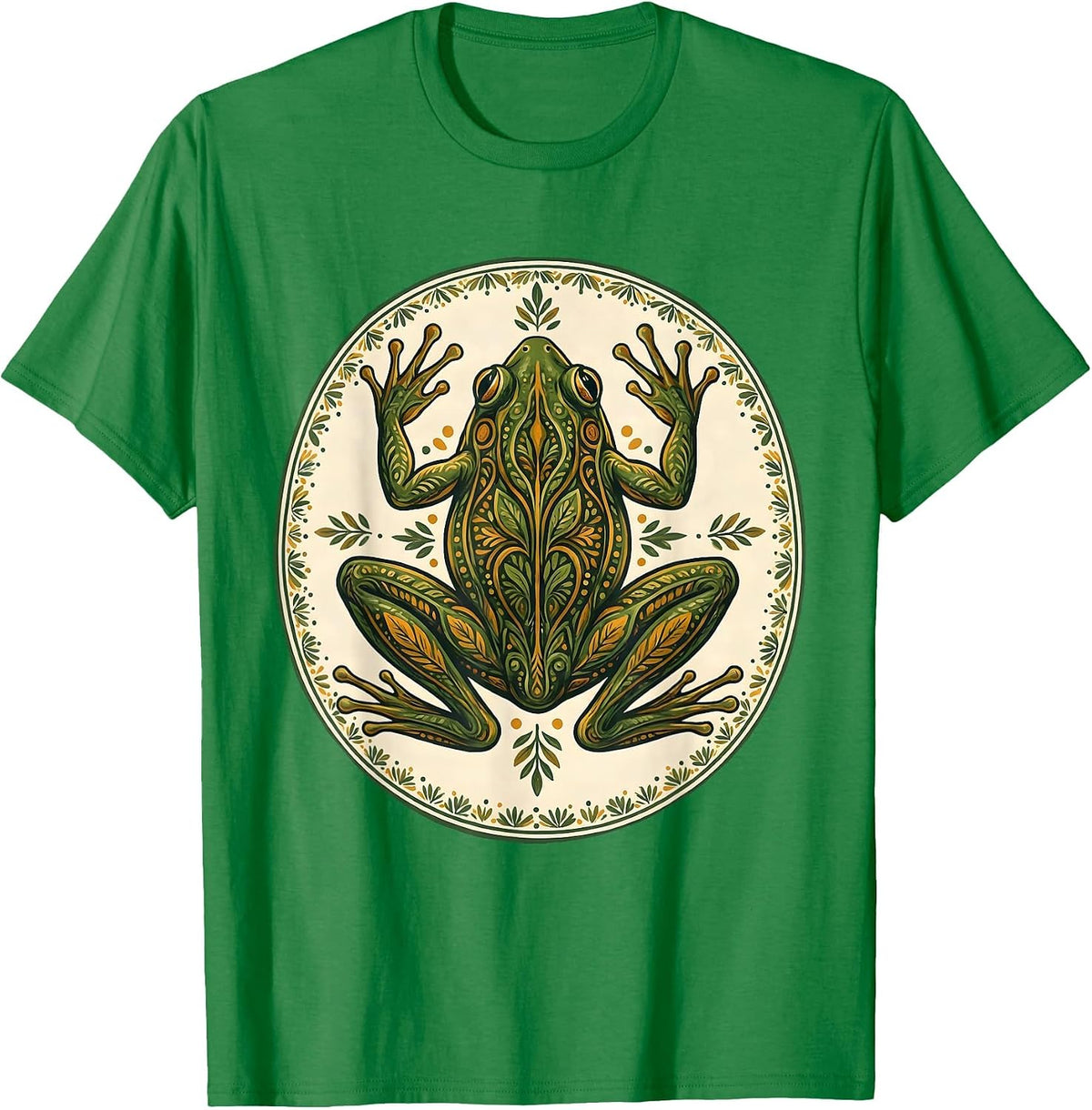 Men's Frog Dissection Tray Science Illustration T-Shirt - Kelly Green