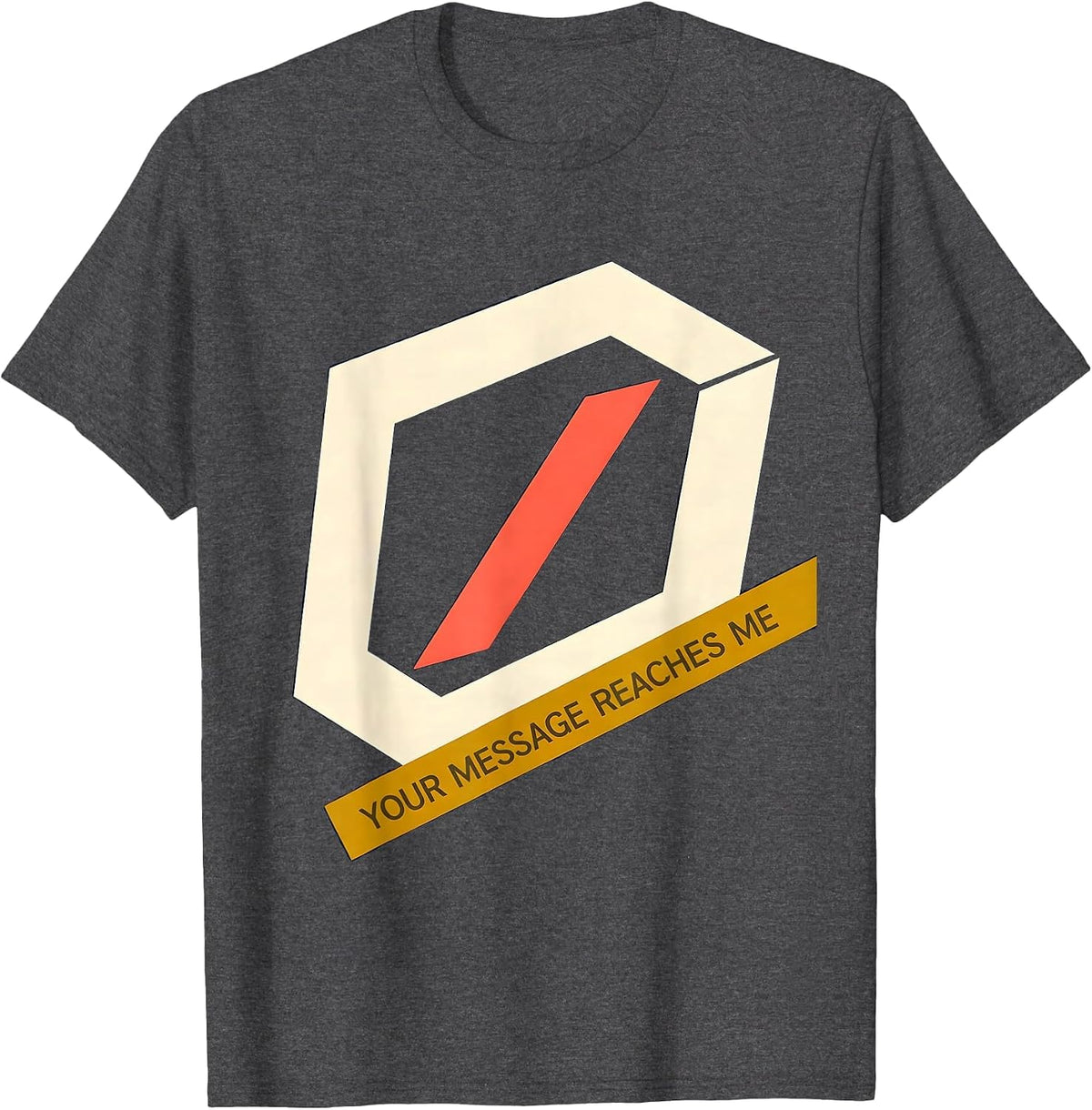 Men's Your Message Reaches Me Cute Speech Language Pathologist SLP T-Shirt - Dark Heather Grey