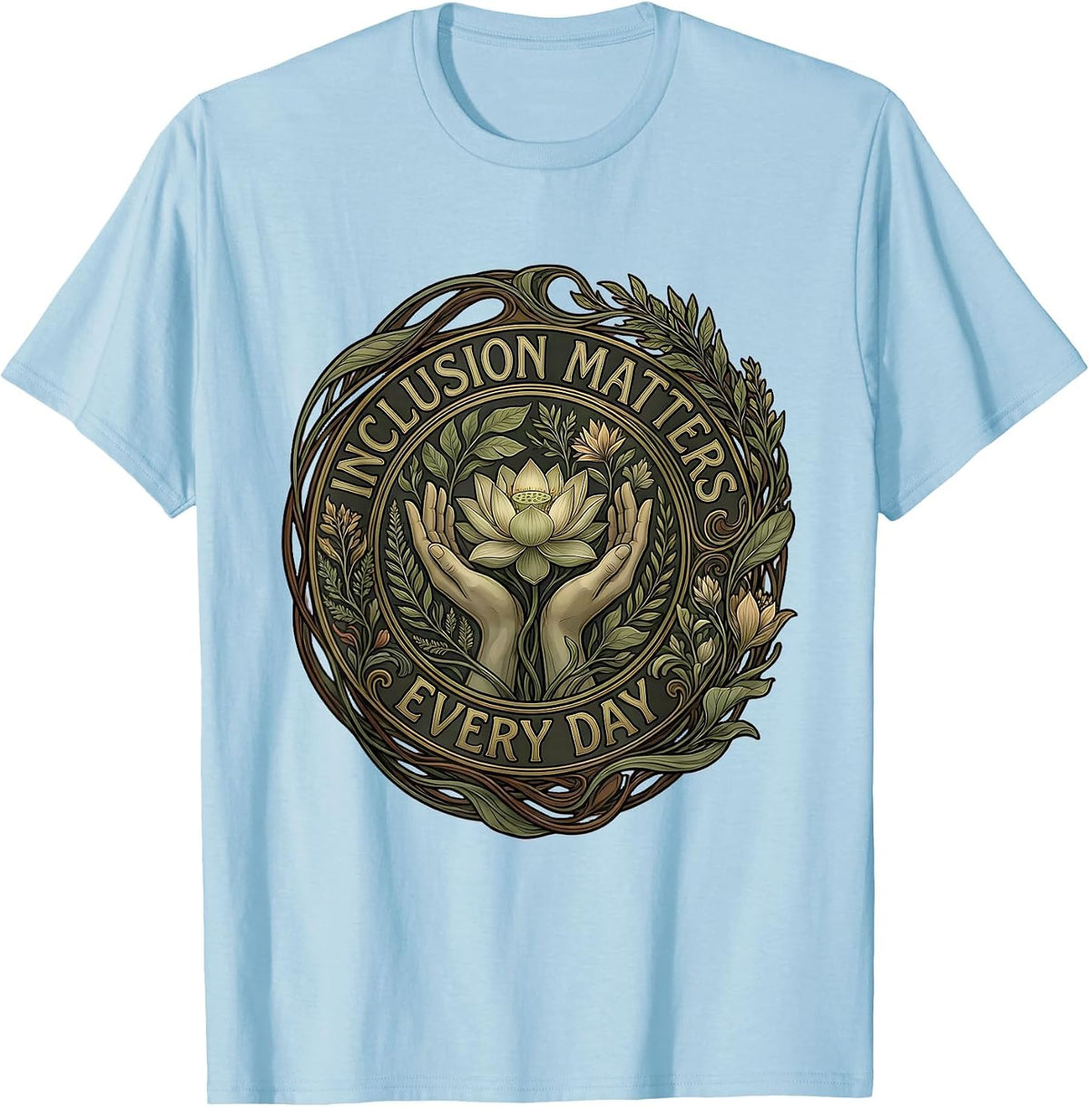 Men's Inclusion Matters Every Day Special Education Tee T-Shirt - Baby Blue