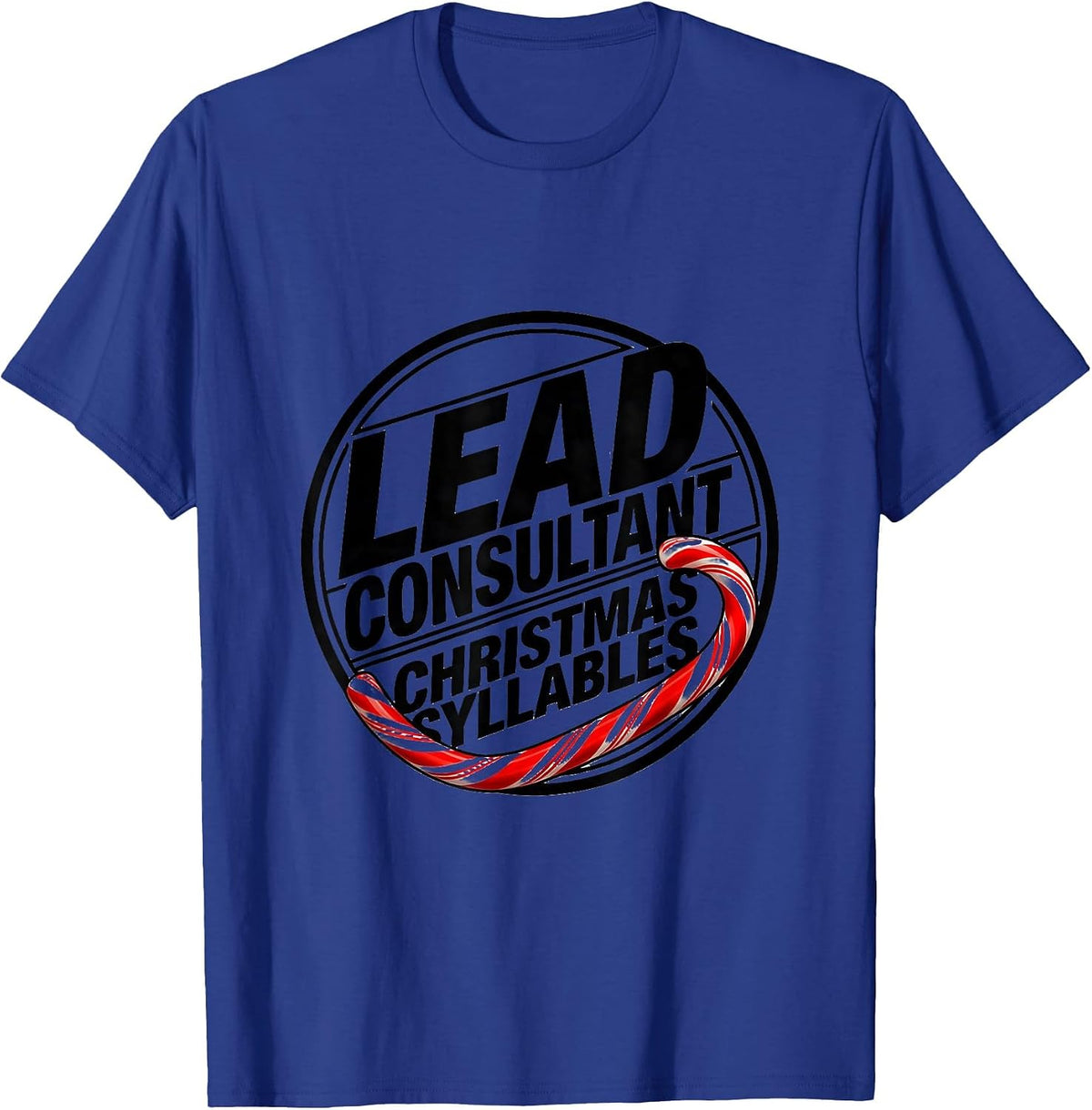 Lead Consultant Christmas Syllables Speech Therapist SLP T-Shirt - Royal Blue