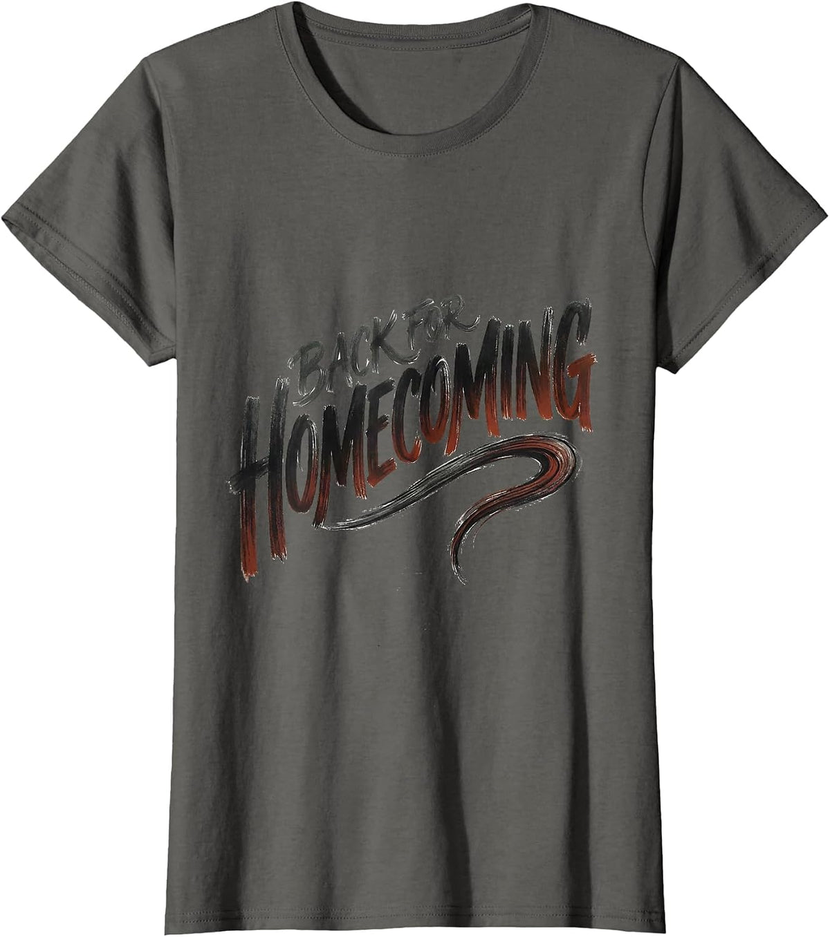 Women's Back For Homecoming Patriotic Spirit Week Team Fan T-Shirt - Asphalt Grey