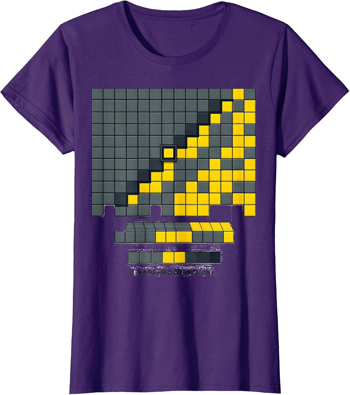 Women's I Already Know Which Ones Bite Funny Periodic Table T-Shirt - Purple