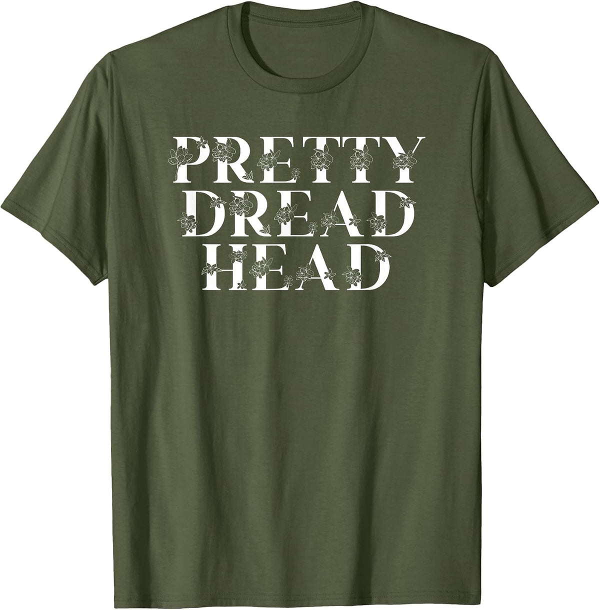 Loc'd Natural Hairstyle Dread Head Dreadlocks Loctician T-Shirt - Olive Green