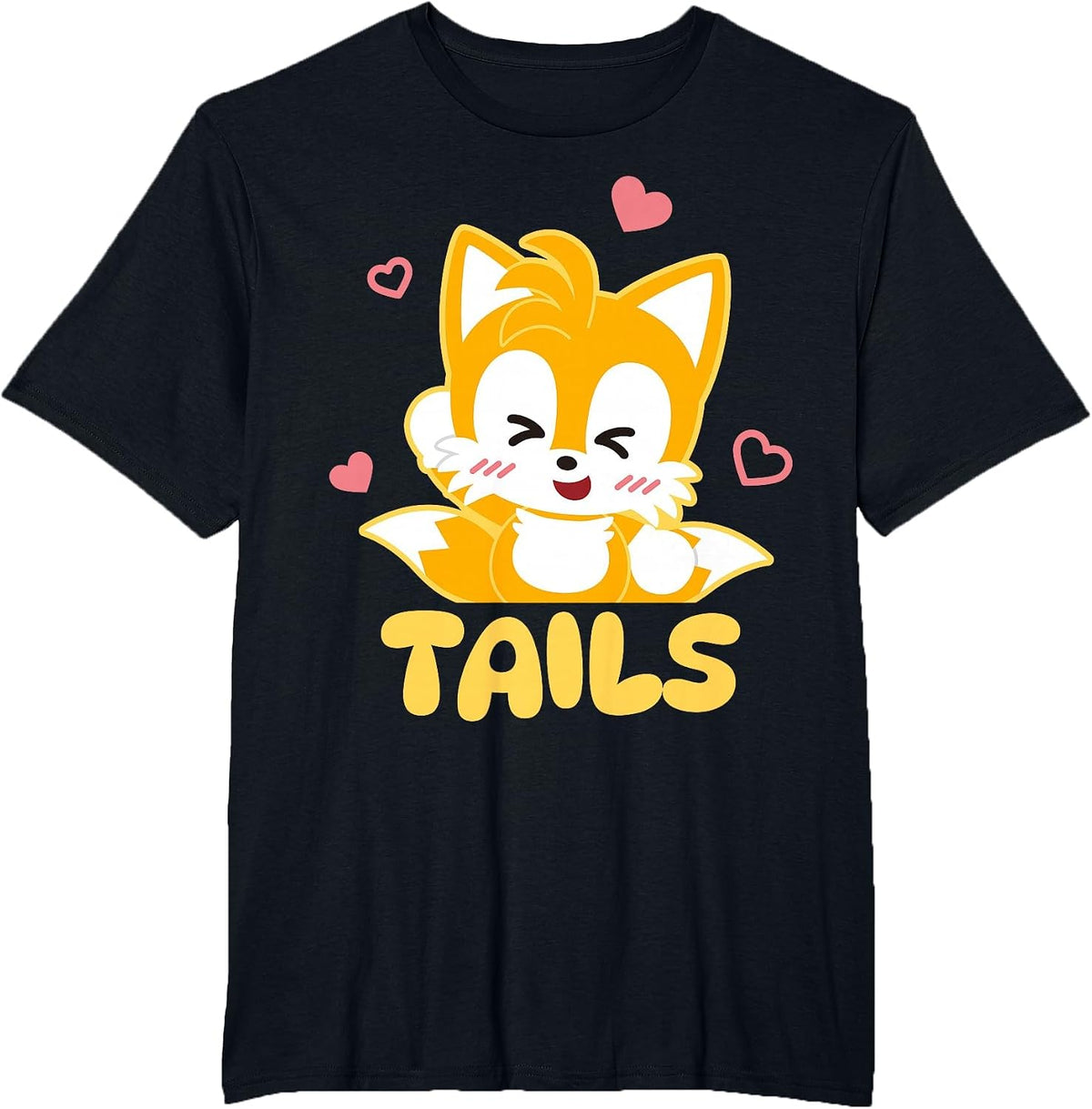 Sonic & Friends Tails Too Smart Too Cute T-Shirt - Black