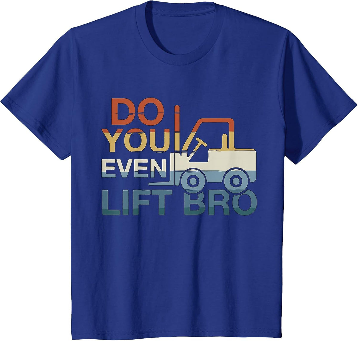 Forklift Certified Driver Fork Lift Operator Retro Lifting T-Shirt - Royal Blue