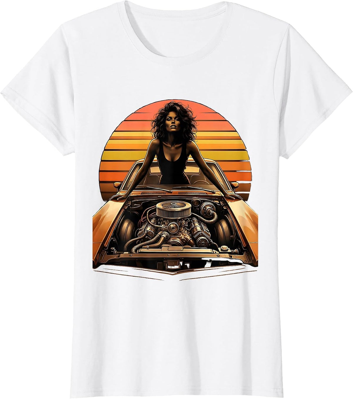 Labor Day Mechanic Illustration Graphic T-Shirt - White