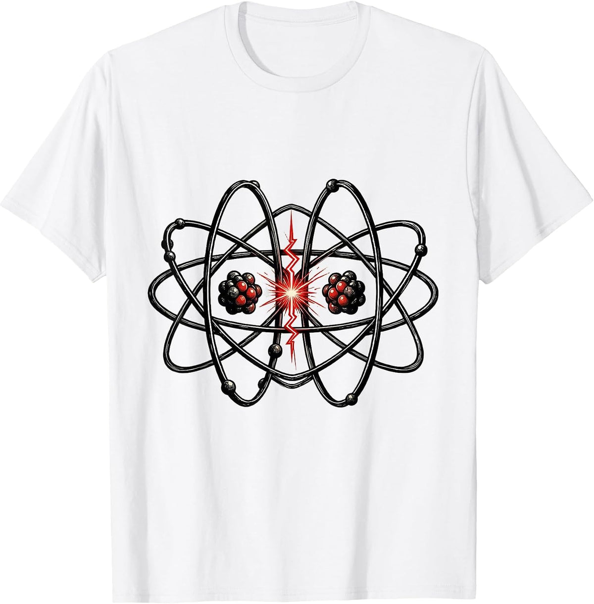 Men's Atom Bond Diagram Nerdy Science Humor Gift T-Shirt - White