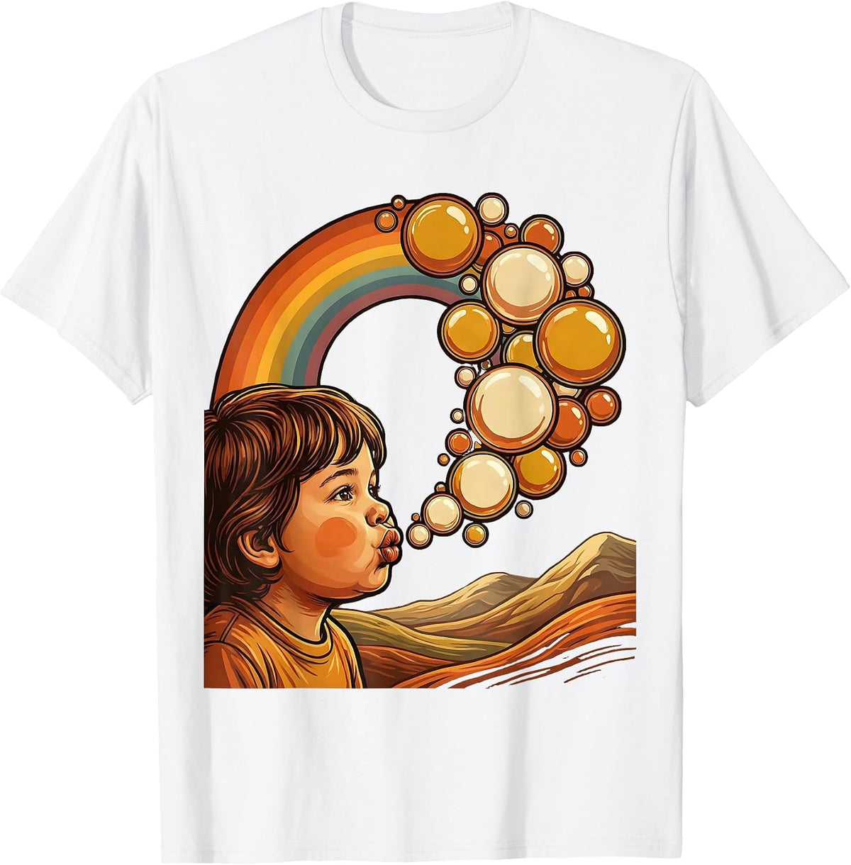 Speech Therapy Bubble Letters Child Art Design T-Shirt - White