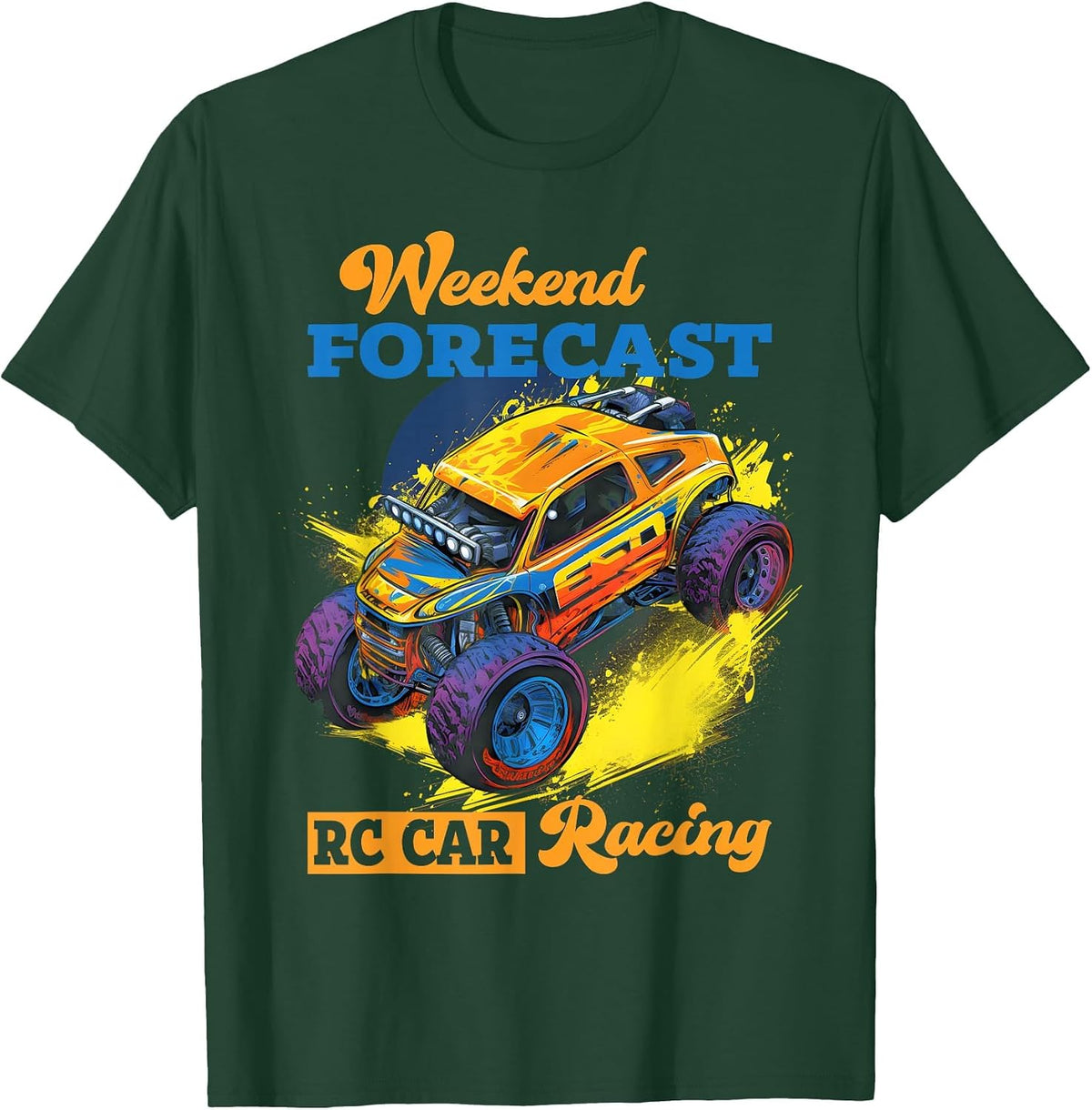 RC Car Racing Remote Control Car Hobbyist T-Shirt - Dark Green