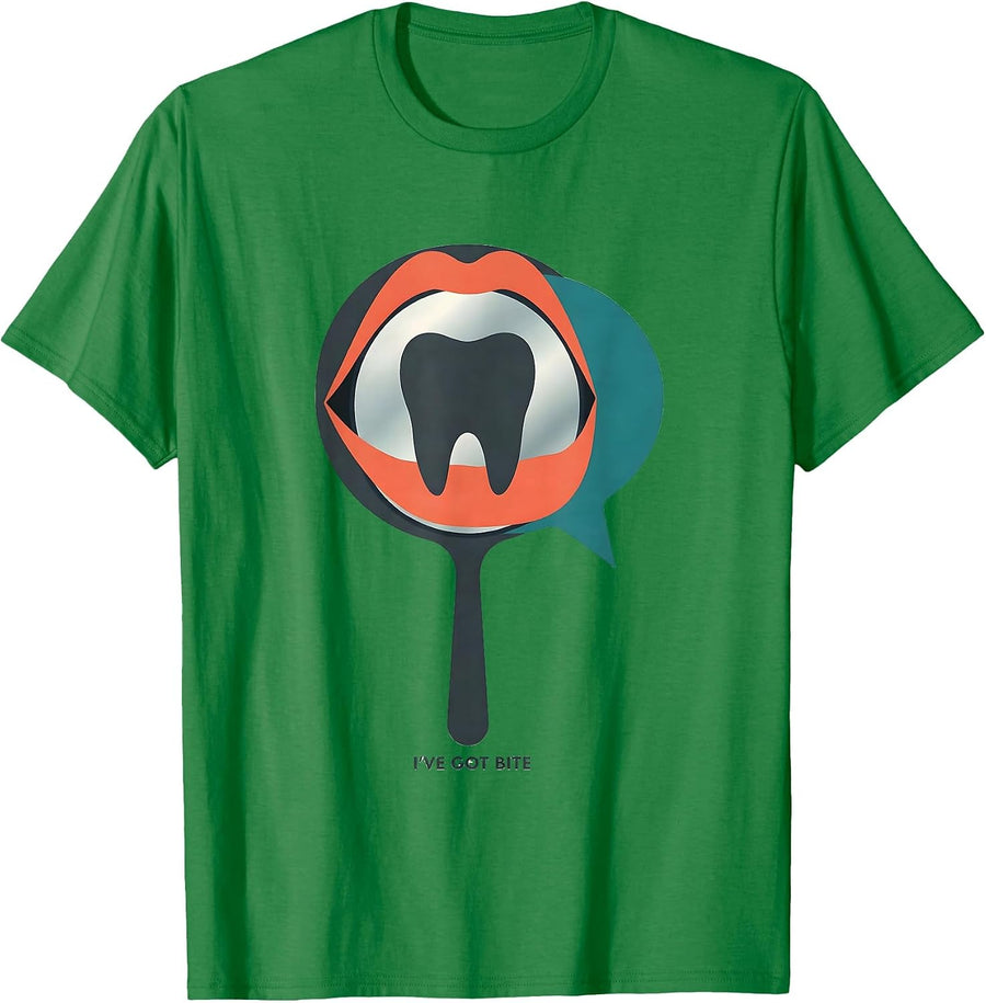 Men's I've Got Bite Funny Dental Hygienist Dental Assistant Humor T-Shirt - Kelly Green