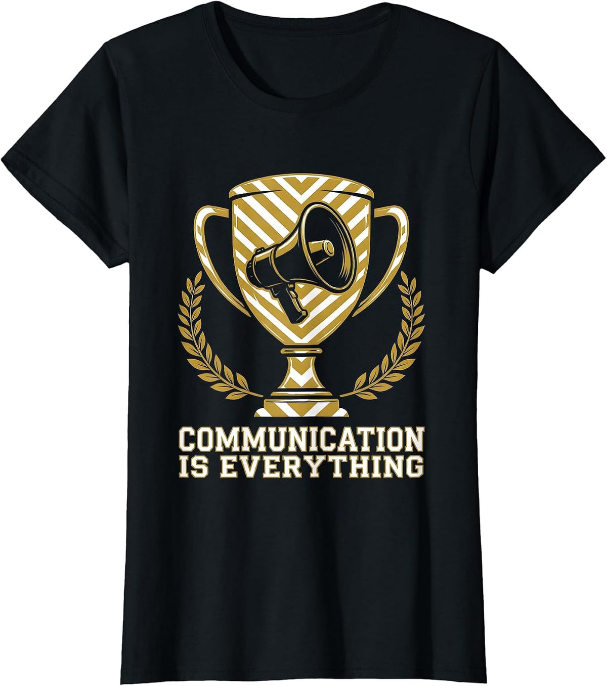 Communication Is Everything Speech Therapy Design T-Shirt - Black