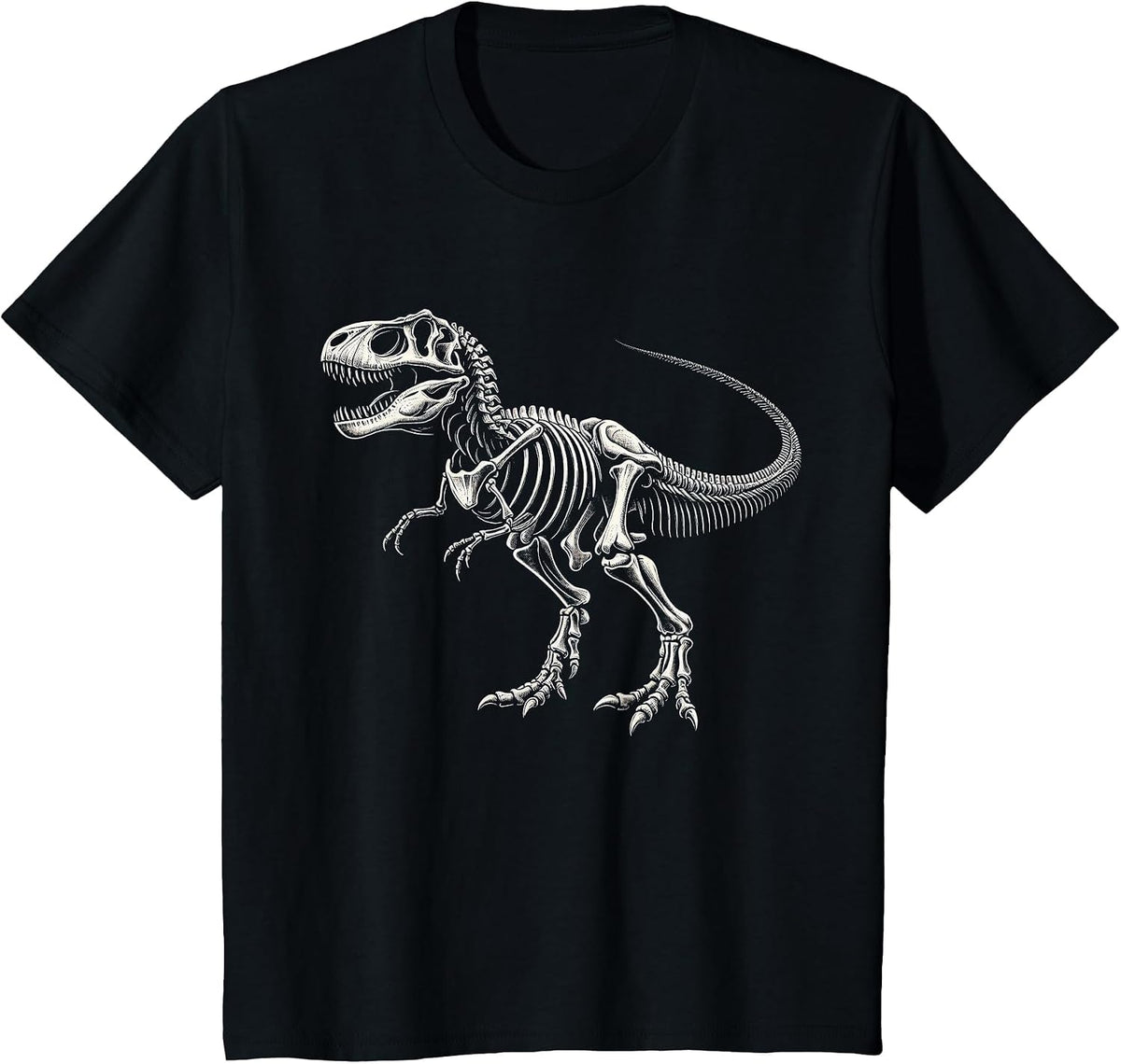 T-Rex Skeleton Dinosaur Bone Paleontologist Fossil Dino T-Shirt - Black