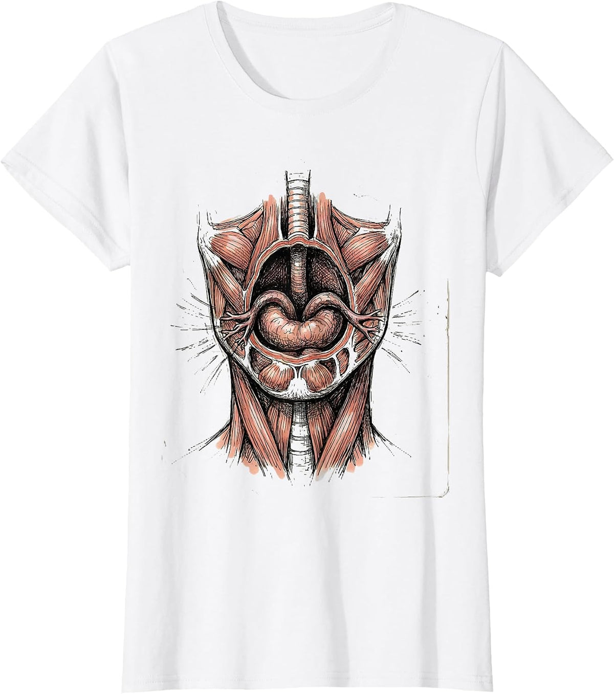 Anatomical Vocal Cords Glowing Speech Therapy Design T-Shirt - White