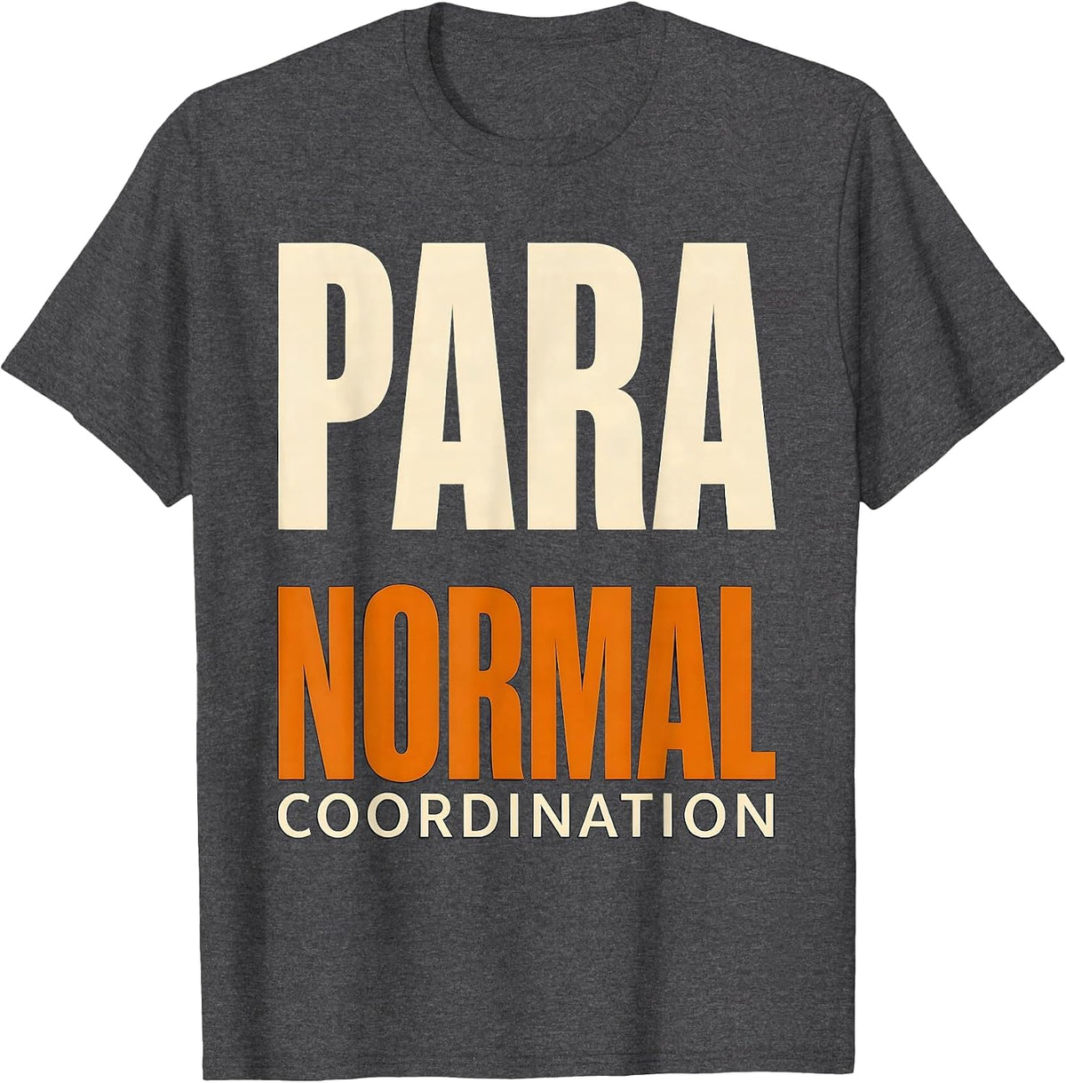 Para Normal Coordination Playful SPED Para Teacher Halloween T-Shirt - Dark Heather Grey