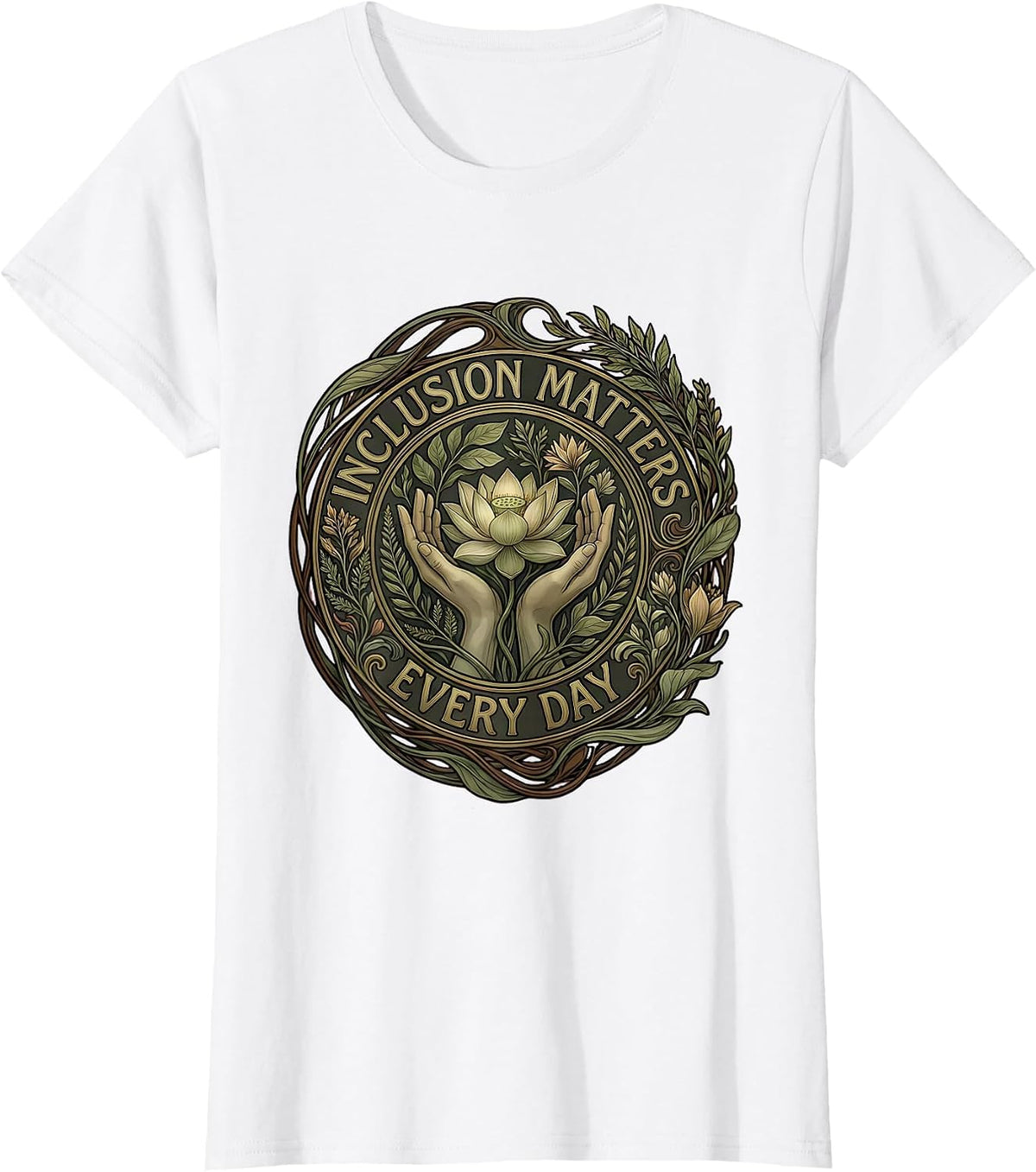 Women's Inclusion Matters Every Day Special Education Tee T-Shirt - White