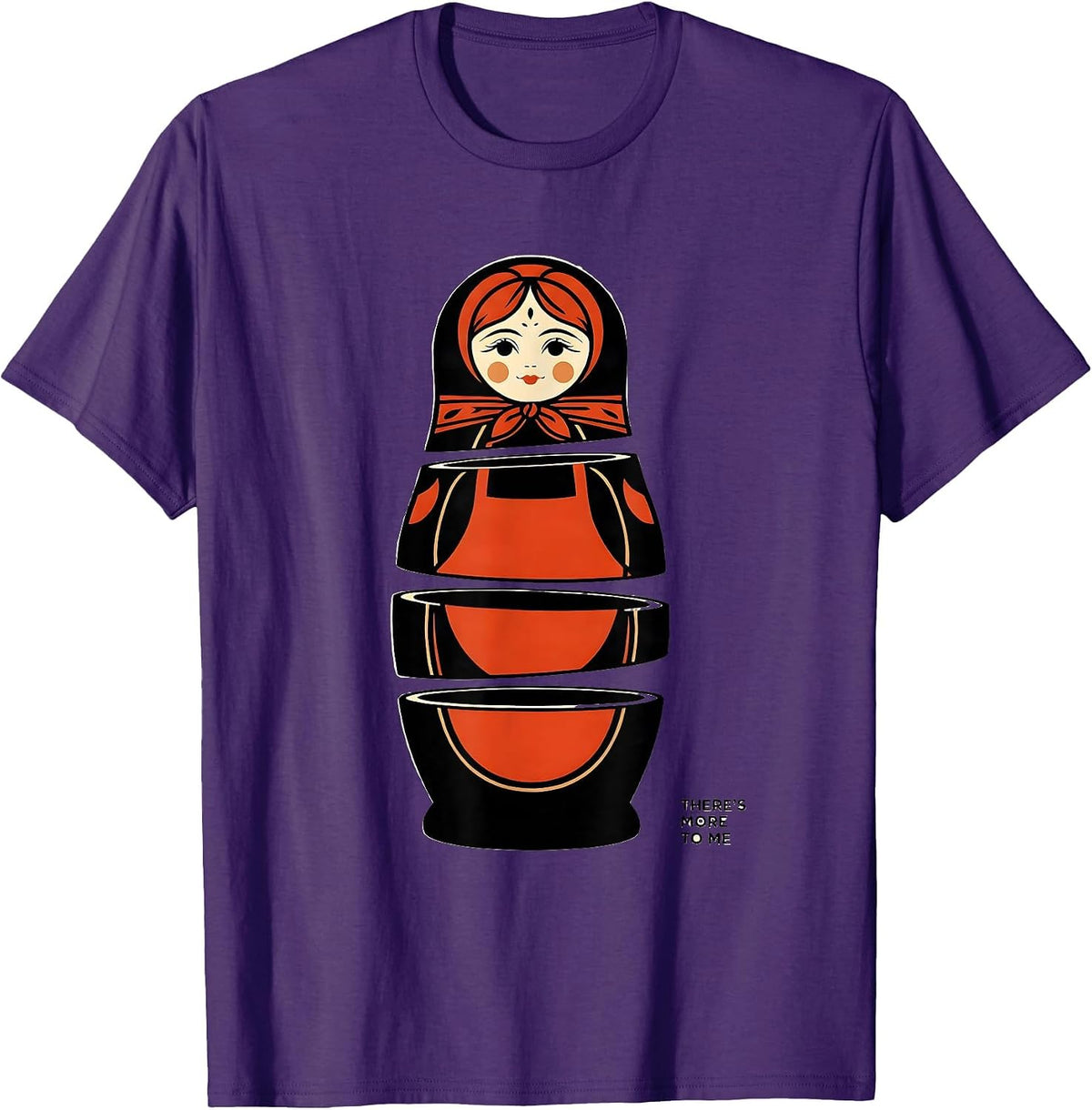 Men's There's More To Me Exploded View Russian Folk Costume T-Shirt - Purple