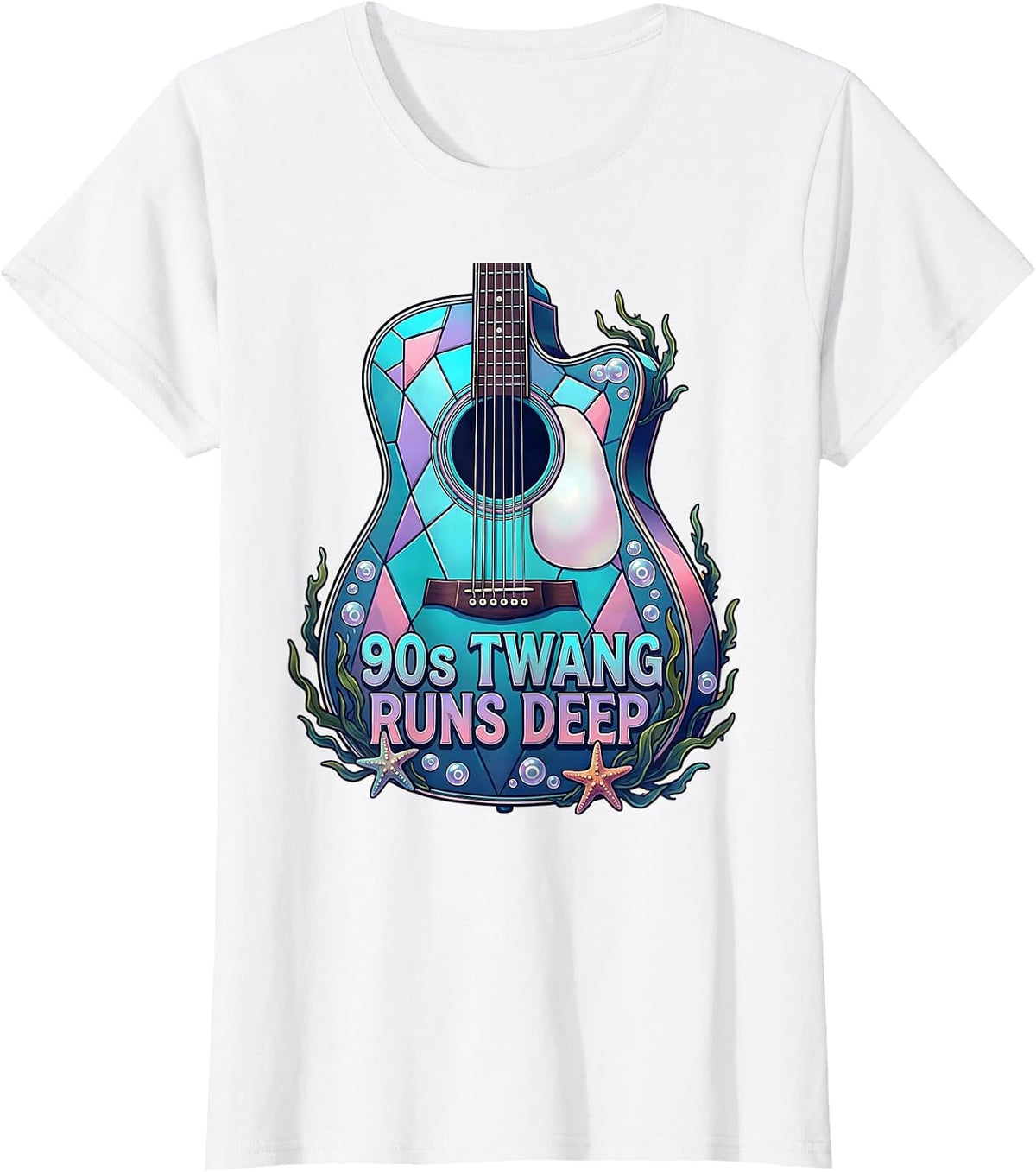 90s Twang Runs Deep Country Music Design T-Shirt - White