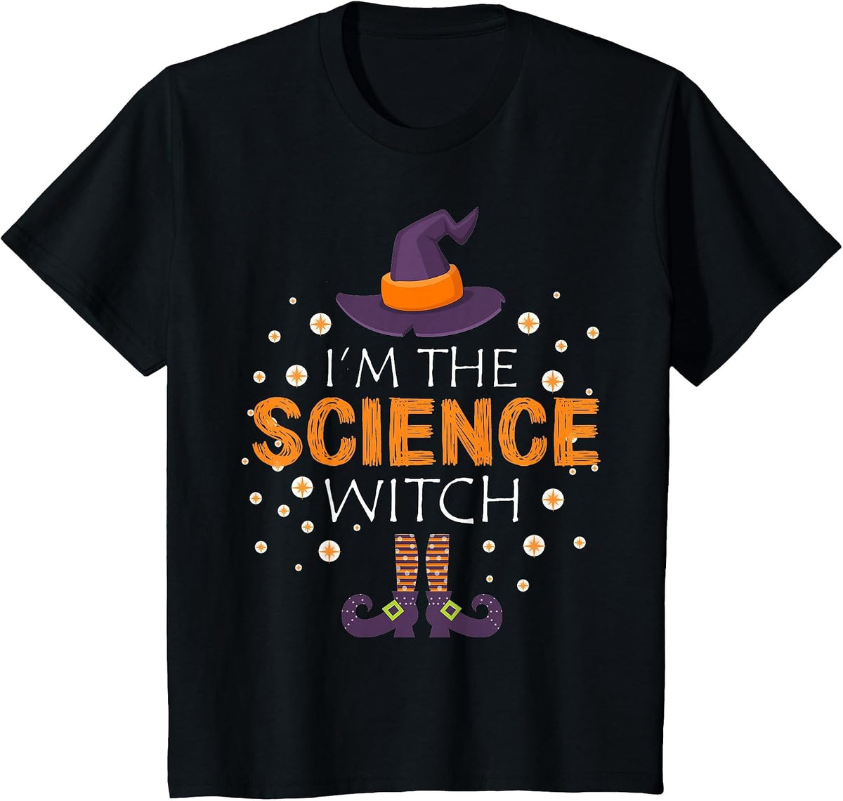 I'm The Science Teacher Witch Matching Group Halloween T-Shirt - Black