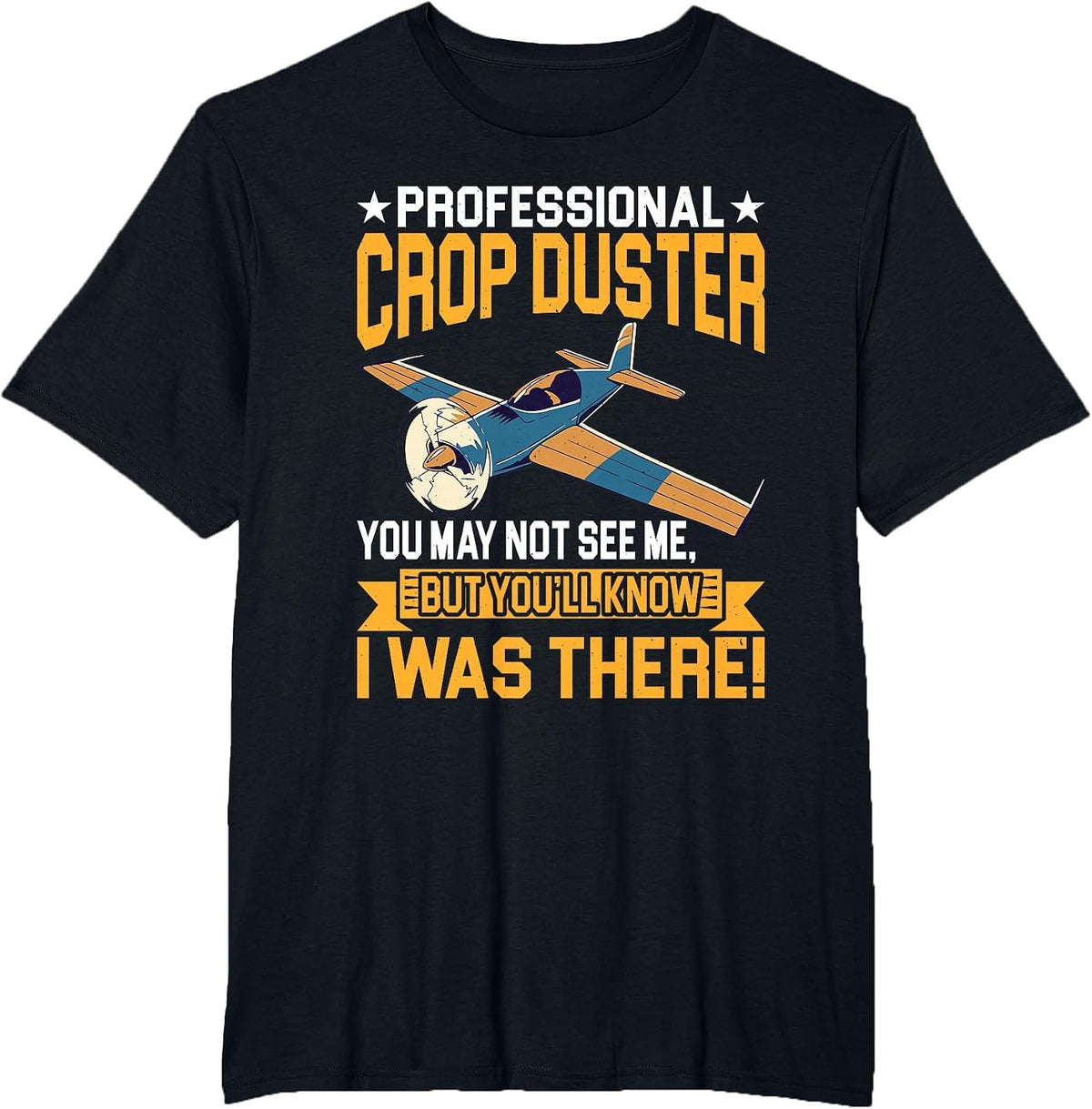 Professional I was There Spray Plane T-Shirt - Black