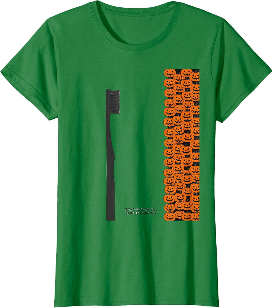 Women's Standing Guard Till Sugar Season Ends Funny Dental Hygienist T-Shirt - Kelly Green