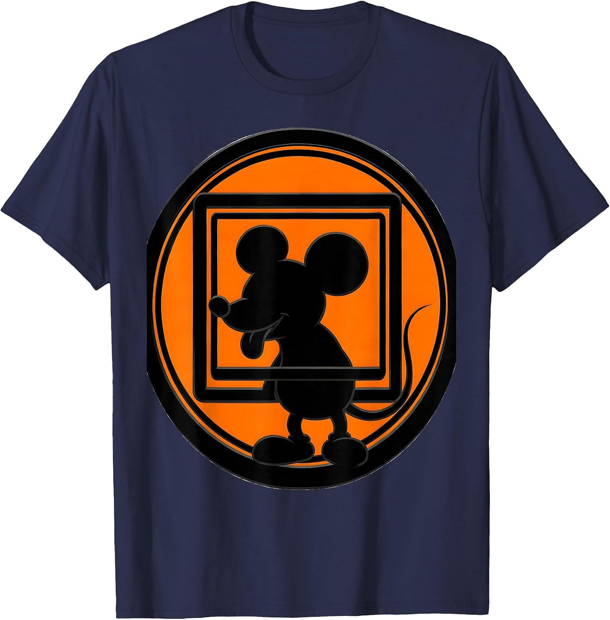 Can I Lick It Periodic Table Mouse Science T-Shirt - Navy Blue