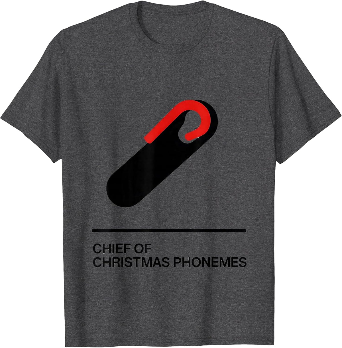 Chief Of Christmas Phonemes Funny Speech Therapist SLP T-Shirt - Dark Heather Grey
