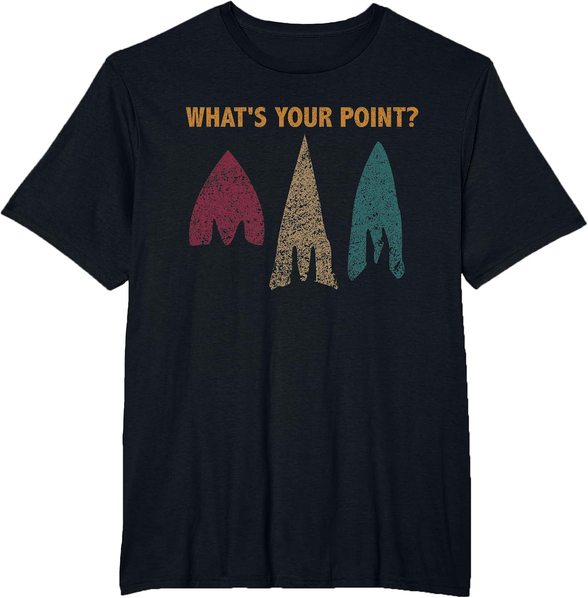 Funny Archaeologist Pun What's Your Point? Archaeology T-Shirt - Black
