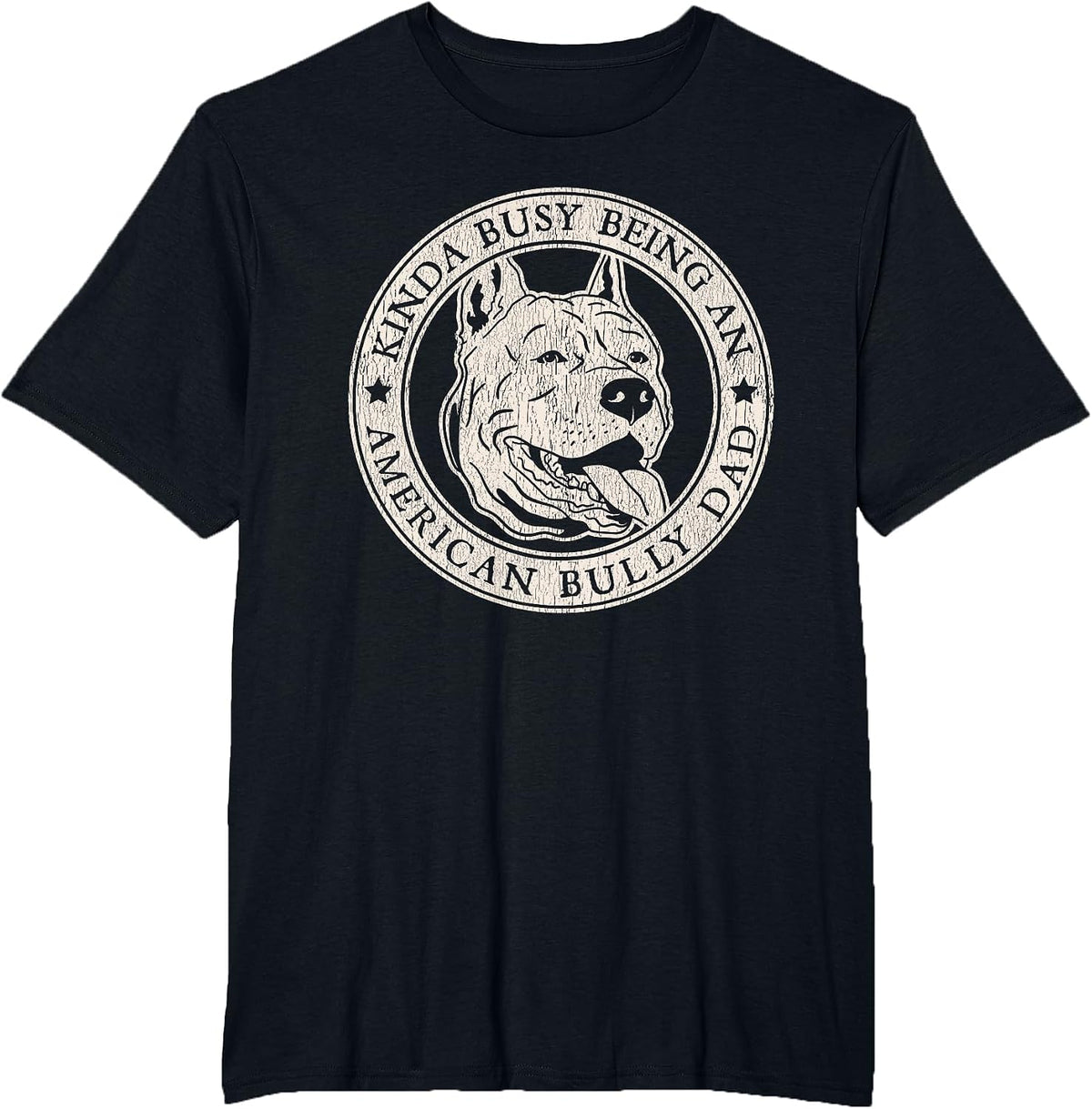 American Bully Dad | Dog Owner American Bully T-Shirt - Black